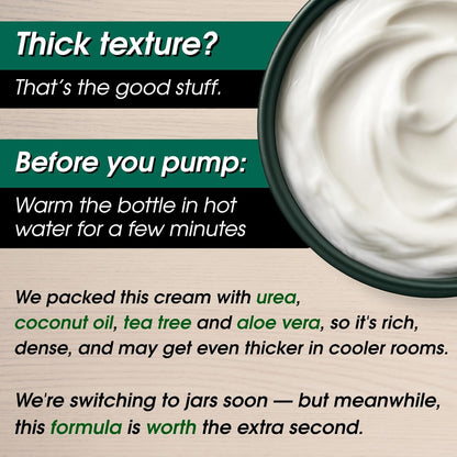 Urea Cream 40 Percent – Foot Cream for Dry Cracked Heels & Feet, Foot Balm Moisturizer Lotion for Extremely Dry Skin, Athletes Foot Cream Maximum Strength, Dry Feet & Hands Treatment for Women & Men