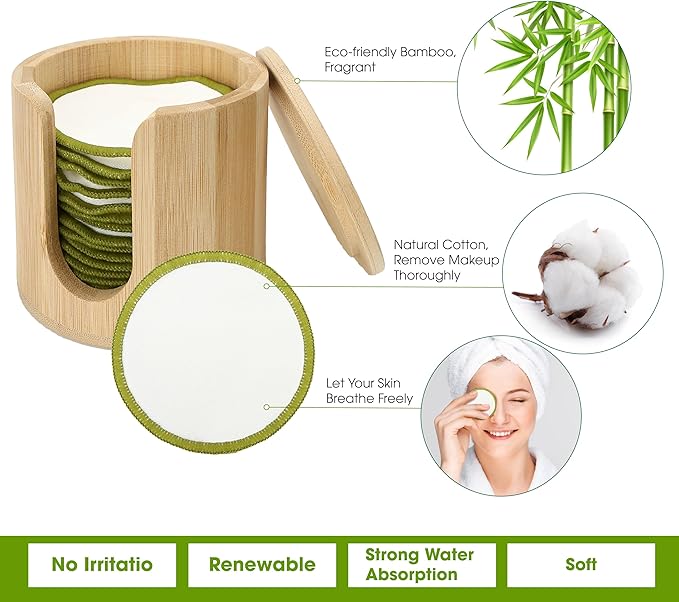 16pcs reusable cotton pads makeup