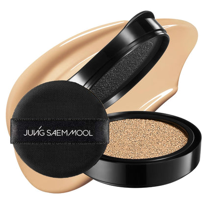 JUNG SAEM MOOL Essential Skin Nuder Cushion 23 Medium Deep 0.49 Fl Oz (Refill Only, SPF 50 Broad Spectrum) | Natural Radiant Finish, Lightweight Hydration, Korean Cushion Foundation
