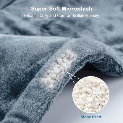 NIUONSIX Heating Pad for Neck and Shoulder Birthday Christmas Gifts for Women Men Mom Dad Weighted Heated Pad for Pain Relief 6 Heat Settings 2H Countdown