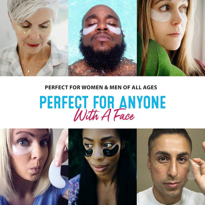 ToGoSpa Green Tea EYES, Dark Circle Warrior | Premium Clean Anti-Aging Gel Pads with Collagen, Hyaluronic Acid, Aloe Vera, Vitamins C & E, Taurine, and Green Tea Extract - 3 Pack