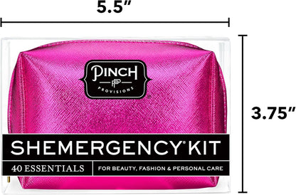 Pinch Provisions Shemergency Kit for Her, 40 Emergency Essential Items, Compact, Multi-Functional Pouch, Gift for Women, Birthday, Bachelorette Parties, and More!
