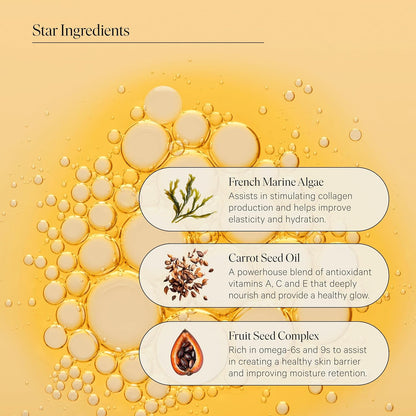 Face Oil Glow Beauty Treatment, 30ml. Anti-Aging Jojoba, Collagen Boosting Vitamin E, Hydrating Rosehip. All Skin Types. Organic Vegan Facial Oil for Women Rejuvinating Skincare & Face Moisturizer