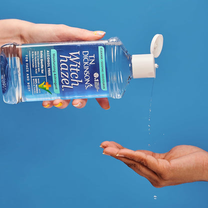 T.N. Dickinson's Witch Hazel Alcohol-Free Moisturizing Astringent, Made with 100% Natural Witch Hazel 16 oz (Pack of 2)