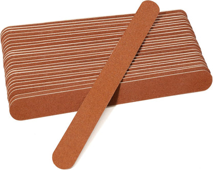 Canvalite Nail File Large Emery Boards for Nails,180 Grit Nail Files for Natural Nails, Thin Emory Nail File Pack Manicure Tool for Home Use 25PCS