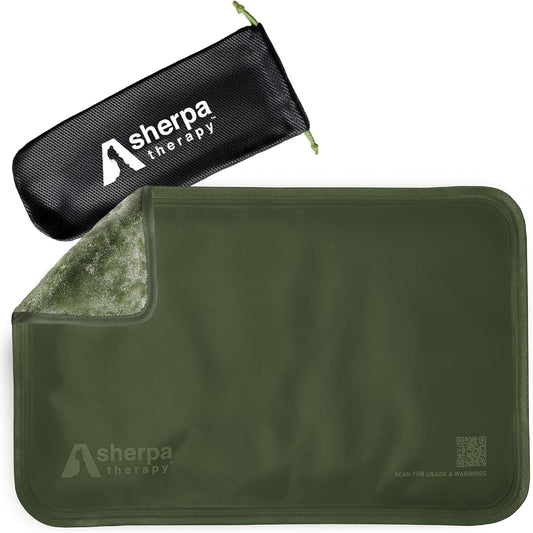 Medium Flexible Gel Ice Packs for Injuries Reusable - Soft Hot and Cold Packs for Injuries for Ankle, Arm, Foot, Leg, Back Pain Relief - 8" x 12" - Green