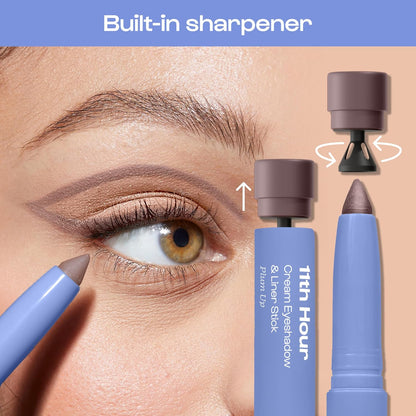 ALLEYOOP 11th Hour Waterproof Cream Eyeshadow Stick – Long-Lasting Eye Shadow Pencil & Eyeliner, Cream to Powder Stick & Highlighter – Smudge-Proof Eyeshadow Matte, Go Cocoa Matte