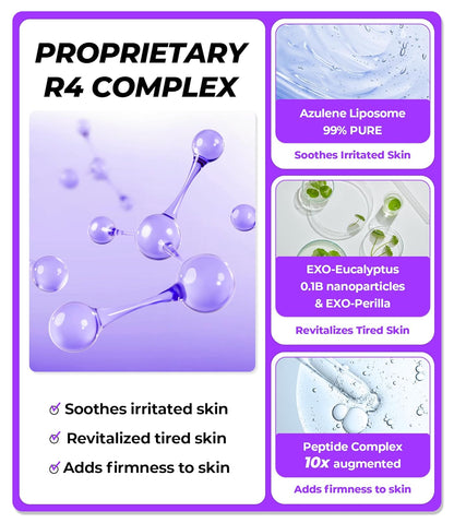 Soothing Repair Face Toner R4 | Hydrating Moisturizing & Soothing Toner for Skin Troubles w/Eucalyptus, Peptide & Collagen | Gentle for All Skin Types No Animal Trials No Paraben 6.76 fl oz