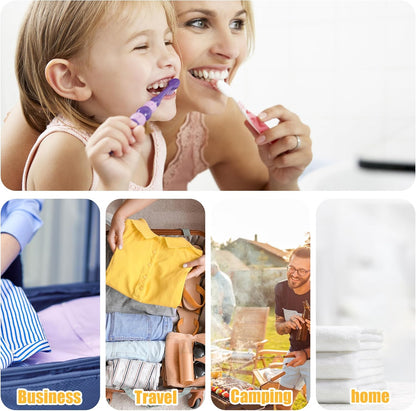 VOCOSTE 1 Pcs, Vertical Stripe Toothbrush Case, Plastic, Traveling Toothbrush Holders Case, Travel Business, Red, 7.87"x1.18"