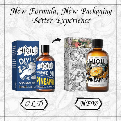 HIQILI Pineapple Fragrance Oil for Diffuser, Soaps, Bath Bombs, Candles Making, Bright Scents for Home, Car & Office - 1 Fl Oz