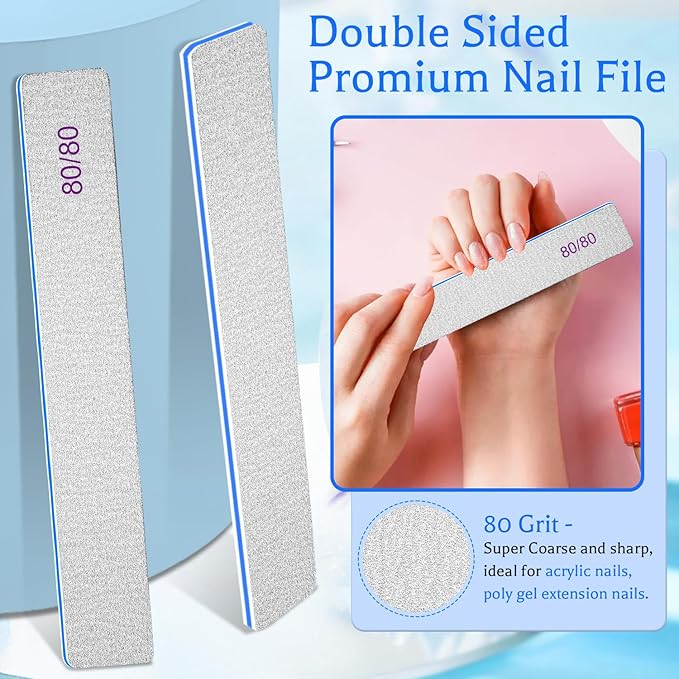 Bleswin nail files 80/80, 25count