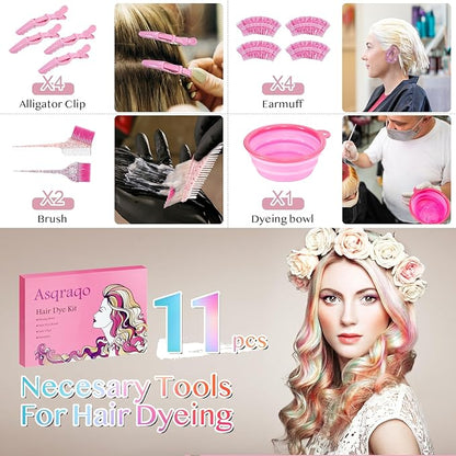 11pcs Hair Coloring Dyeing Kit