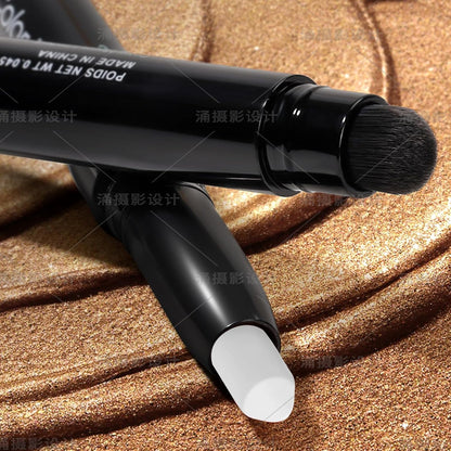 Longwear Cream Eye Shadow Sticks(64 Snowflake Matte), Smudge-Proof, Waterproof Eyeshadow,Silky Formula Glitter With Makeup Brush,Pure White