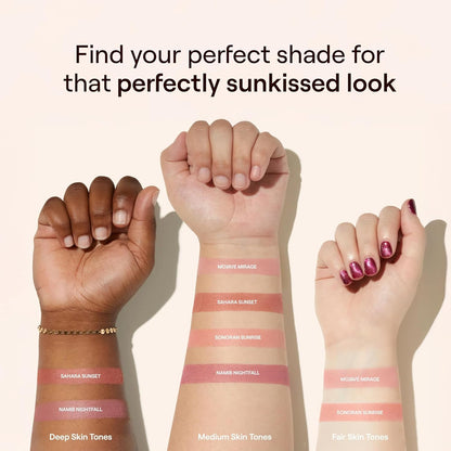 Live Tinted Huebeam Gradient Blushing Bronzer - Lightweight, Highly-Pigmented, Buildable & Blendable - Sunkissed, Glowy, Even Toned Skin Face Blush and Bronzer - Mojave Mirage