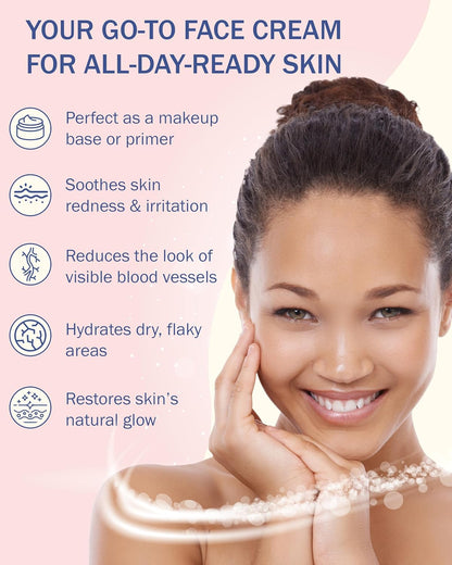 Rosacea Treatment for Face Skincare Cream for Women & Men (Pack of 2) - Gentle Moisturizer Redness Reducing Skin Care - with Aloe Vera & Hyaluronic Acid - Day-Night, Made in USA by e70 (2.25 fl. oz.)