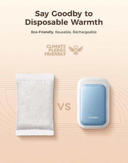 OCOOPA AI Magnetic Hand Warmers Rechargeable 2 Pack, 5000mAh Ultra-Thin Electric Glove Heater Handwarmer,UL Certified, Men Women Gifts for Christmas,Birthday,Winter Essentials,UT4 Young