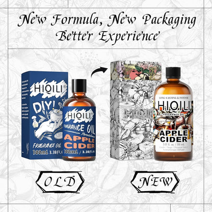 HIQILI Apple Cider Fragrance Oil - Making DIY Candle & Soap, Luxury Wine Scented, for Home & Office Essential Oil Diffuser Use - 5.07 Fl Oz