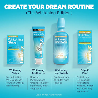 Lumineux 2-in-1 Whitening Pen (1 Pack) Enamel Safe and Clinically Proven to Whiten Without The Sensitivity - Removes Coffee, Tea, and Smoking Stains