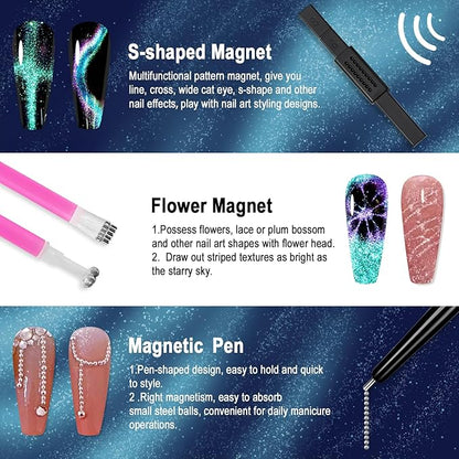 Allstarry 10pcs nail magnet tool