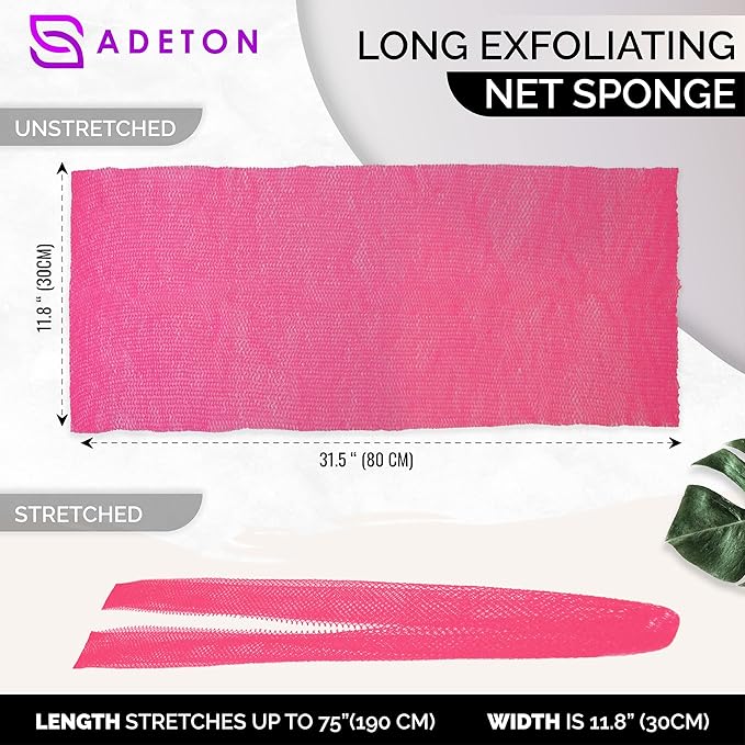 Adeton african exfoliating net sponge,
