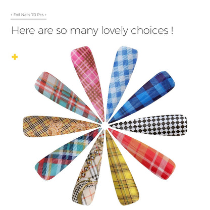 BURANO Nail Art Foil Glue Gel, 15ML 2 Bottles with 70PCS Foil Stickers Set Nail Foil Glue for Nails, Designer Nail Foils Nail Art Foil Transfer Gel