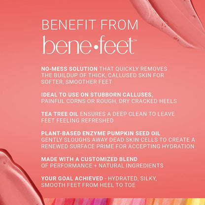 Benefeet Best Foot Forward Peeling Spray - May Help Rejuvenate + Smooth for Cracked Heels, Corns + Calluses Made w/Shea Butter, Apple Cider Vinegar + Tea Tree Oil, 6.7 oz (1 Pack)