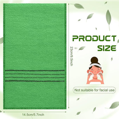 12 pcs exfoliating washcloth, korean