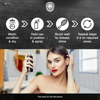 Mane Hair Thickening Spray & Root Touch Up, Instantly Thicker Hair for Men & Women, Fill in Hairlines and Hide Thinning and Fine Patches - Auburn, 12 Colors (6.76 oz)