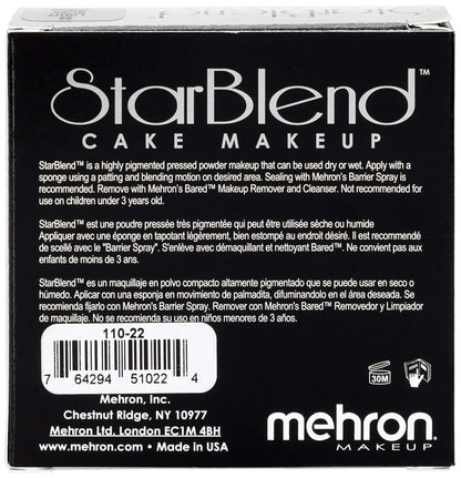 Mehron Makeup StarBlend Cake (2 oz) (Light Buff)