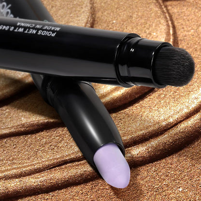 Cream Waterproof Hypoallergenic Eyeshadow Stick, long wear Metallic Glitter Matte Eye Shadow Pencil With Makeup Brush, Eye Brightener, 40 Periwinkle Matte