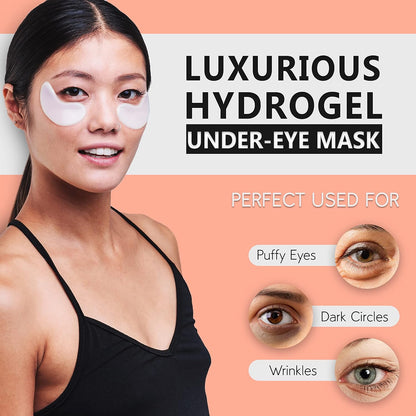 PURE SOL. Charcoal Under Eye Patches – Charcoal Eye Patches For Adults – 12 Pairs Hydrogel Under Eyes Mask To Remove Dark Circles And Under Eye Treatment For Women – Anti Wrinkle Eye Masks