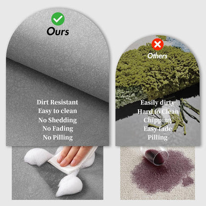 Diatomaceous Earth Bath Mat Rug Super Absorbent Diatomite Stone Bath Mat Non Slip Quick Dry Thin Bathroom Mat Fit Under Door, Floor Rugs in Front of Bathtub,Shower Room,Sink,17"x27.5", Grey