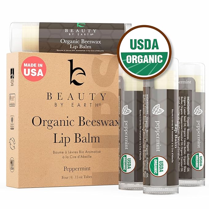 Organic lip balm peppermint -
