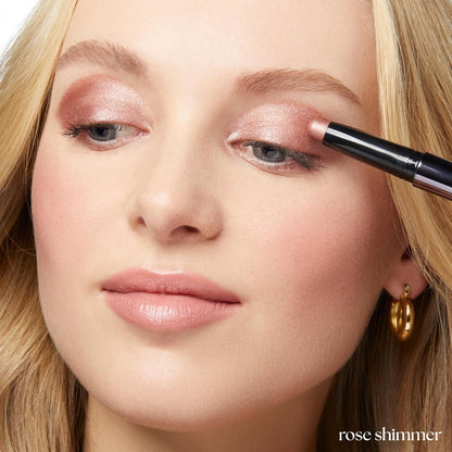 Julep Eyeshadow 101 Cream-to-Powder Waterproof Shadow Stick – Rose Shimmer – Long-Lasting, Crease-Proof, Pearlescent Rose Shimmer Cream Eyeshadow with Built-in Smudger