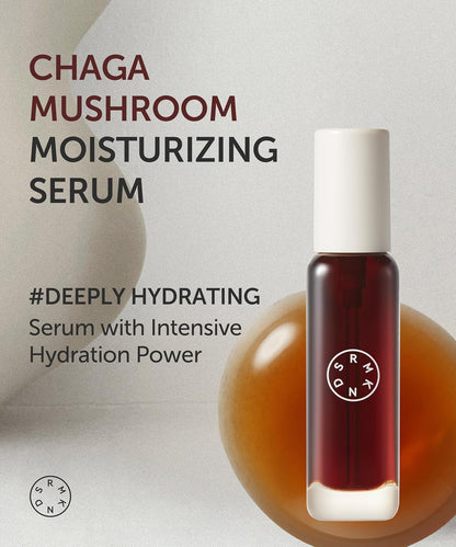 SERUMKIND Chaga Mushroom Serum for Korean Face Skincare - Beta Glucan Extract - Nourishing & Hydrating - Provides Deep Hydration for Extremely Dry Skin - Vegan & Cruelty-Free – 1.01 fl.oz.