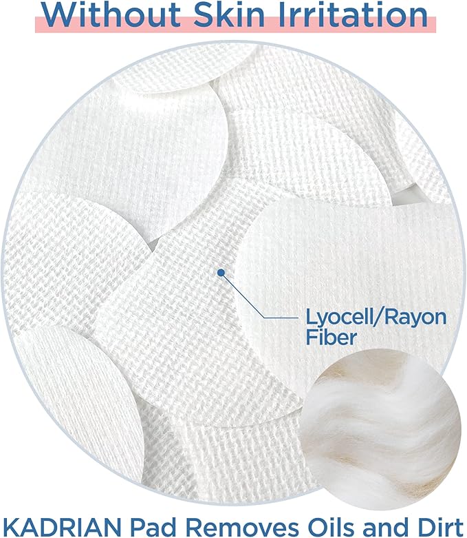 Kadrian exfoliating cotton rounds for