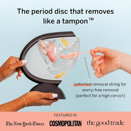 Menstrual Discs with Sterilizer - Ranked 1 for Most Comfortable Soft Reusable Period Disc - Kills 99.9% of Germs with Cleaner Steamer - Wash Your Disc in 3 Minutes! - Compact Sanitizer Kit