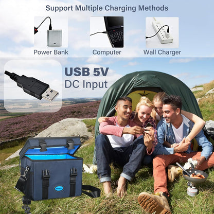 UV Light Sanitizer Ozone Box, Portable Foldable UV Cleaner Bag UVC Household Bag with 3-level Timer for Toys, Keys, Towels, Mask Cleaning Machine Blue 12L Ozone