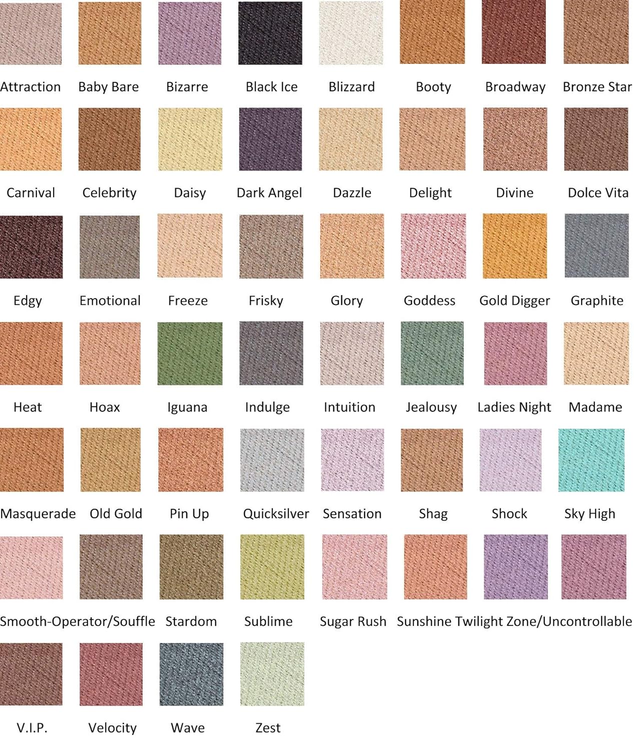 Jolie Frost Eye Shadow - Mid Size 3 g (Zest)