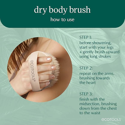 Ecotools dry body brush, cruelty-free