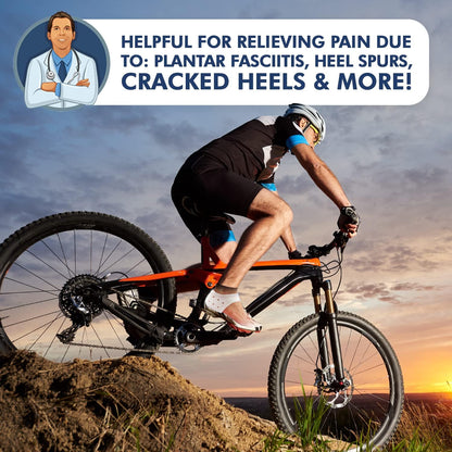 Dr. Frederick's Original Gel Heel Guards - 4 ct - Soft Heel Protectors for Plantar Fasciitis, Spur Pain & Gout - Comfortable Inserts for Shoes