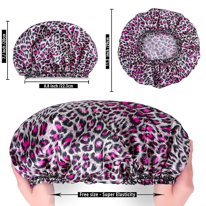 4 pcs shower caps for