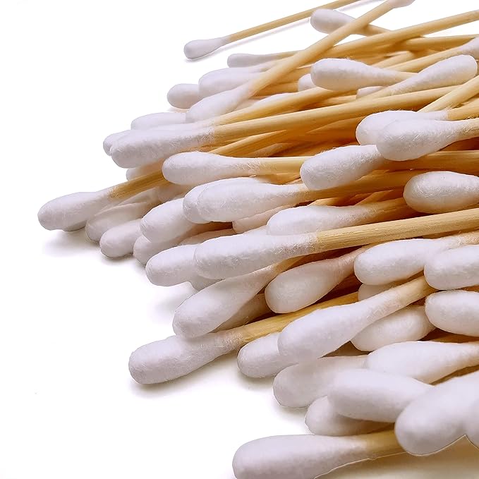 900pcs bamboo cotton swabs, biodegradable