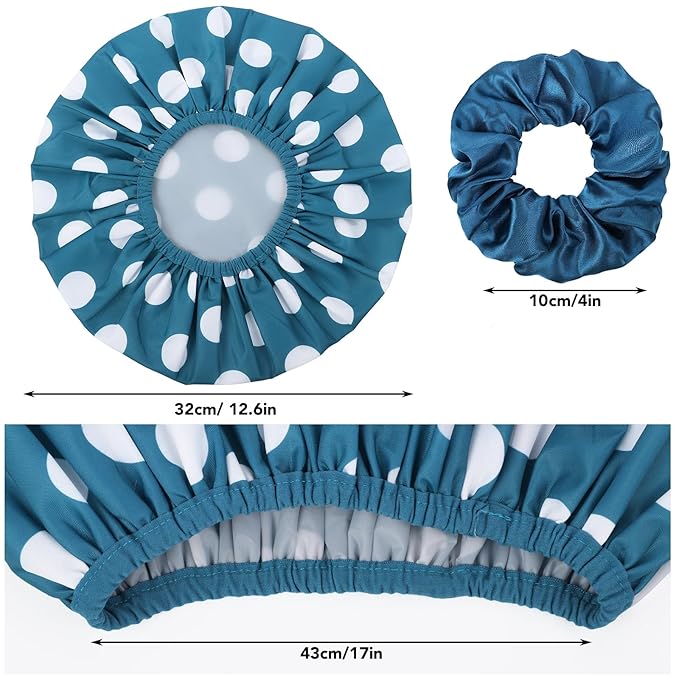 2 sets large shower caps