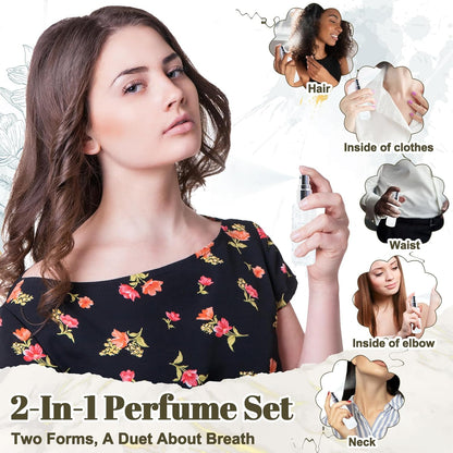 JUYRLE Perfume Making Kit- DIY Solid Perfume Making Kits for Women, Portable Pocket Solid Balm with Travel Size Bottle, Make Your Own Fragrance, Fragrance Blam Gifts for Girls