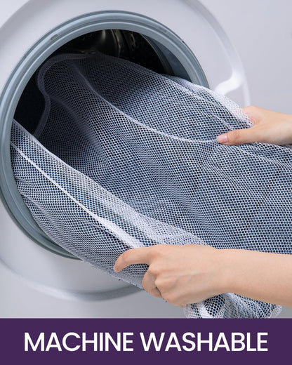 DEXI Bathroom Rug 24x16, Non Slip Washable Bath Mat for Shower Floor, Absorbent Soft Bathmat with Rubber Backing, Quick Dry Microfiber Carpet, Navy