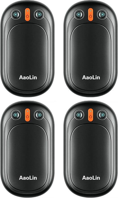 AI Hand Warmers Rechargeable, AaoLin 2 Pack Electric Hand Warmers Reusable, 12Hrs Long Heating, Portable Pocket Handwarmer Great Gift for Outdoors, Camping, Golf, Hunting Gear