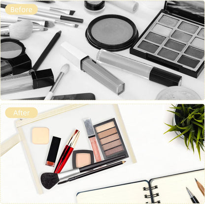 12 Psc Mesh Zipper Pouch Bags,Small Comestic Makeup Bage For Travel, Purse Organizer Pouches (Mike White, A5*12)