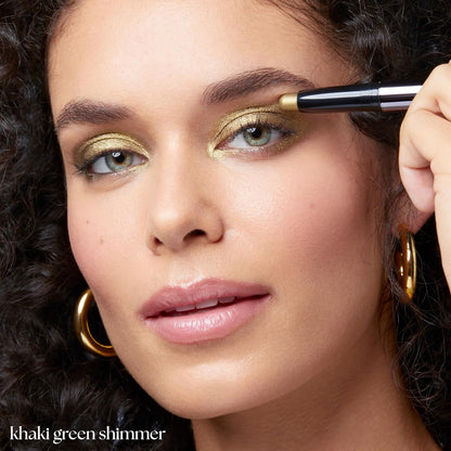 Julep Eyeshadow 101 Cream-to-Powder Waterproof Shadow Stick – Khaki Green Shimmer – Long-Lasting, Crease-Proof, Taupe Green Shimmer Cream Eyeshadow with Built-in Smudger