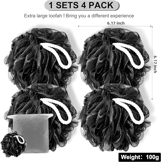 Loofah sponge xxl-100g 4 pack,